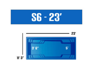 S6 Series fiberglass swimming pool package