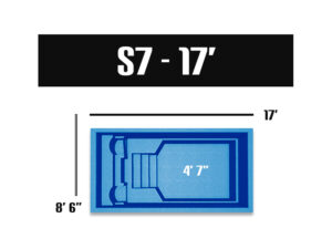 S7 Series fiberglass swimming pool package